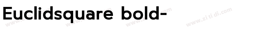Euclidsquare bold字体转换